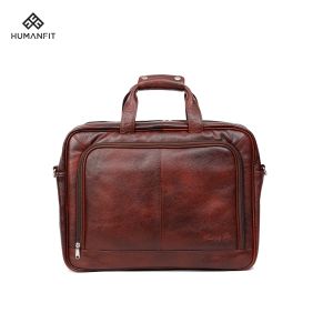 Human Fit Leather Executive Laptop Bag