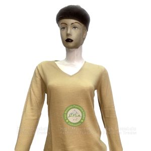 High Quality Ladies Sweater Round and V-Neck Thin Sweater