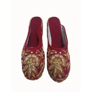 Women's Handmade Velvet Embroidered Shoes
