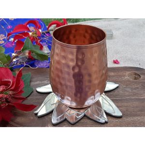 Dhaatu Ayurvedic Pure Copper Tumbler- 355ml (Made in Nepal)