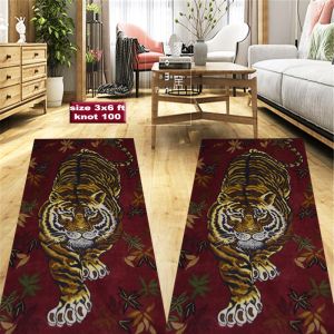 Hand knotted tiger jodi crpet-wool rug