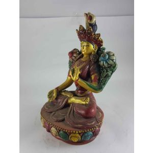 Clay Statue of White Tara