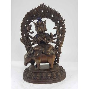  Statue of Marici Partly Gold Plated with Painted Face