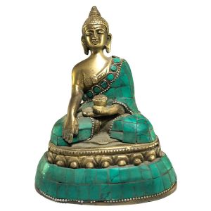 Statue of Shakyamuni Buddha, with Stone Setting