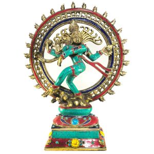 Statue of Nataraj, with Stone Setting