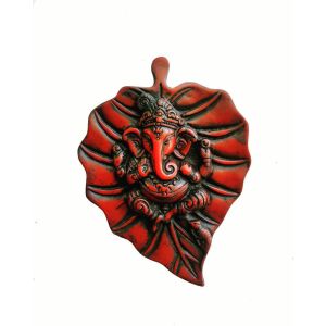 Resin Leaf Ganesh