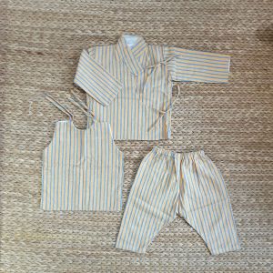 Cotton Double Layer Bhoto Set for New Born Baby