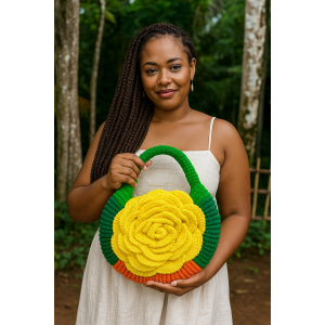 Crochet Rose bag