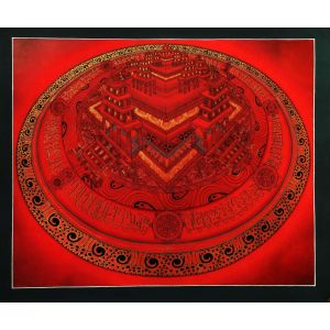  Tibetan Thangka of Palace Kalachakra Mandala