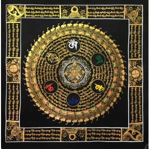  Tibetan Thangka of Mantra Mandala