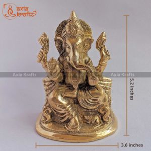 Brass Ganesh Statue Idol