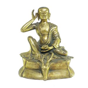 Old Stock , Tibetan Statue of Milarepa, Full Fire Gold Plated , Last Piece