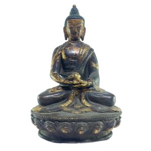  Old Stock , Tibetan Statue of Amitabha Buddha, Chocolate Oxidized , Last Piece