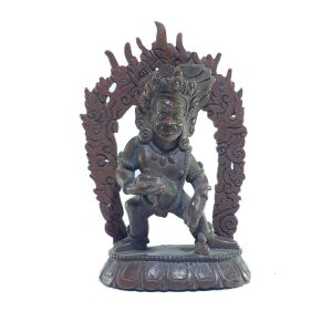 Old Stock , Tibetan Statue of Black Jambala, Chocolate Oxidized , Last Piece