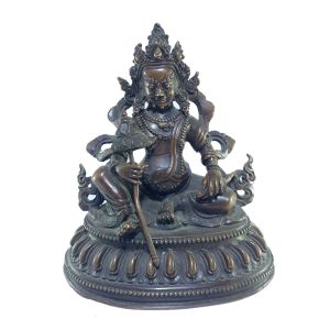  Old Stock , Tibetan Statue of Chatur Maharaj, Chocolate Oxidized , Last Piece
