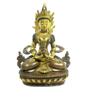  Old Stock Statue of Aparmita Partly Gold Plated , Painted Face, Last Piece 