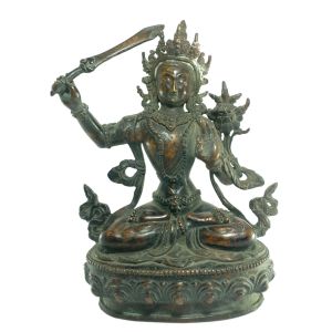  Old Stock Statue of Manjushree Oxidized , Last Piece 