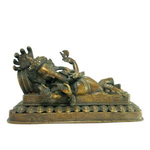  Old Stock Statue of Sleeping Ganesh Oxidized , Last Piece 