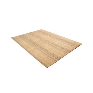 Nepali Handmade Woolen Stripe Carpet , 60 knots , Natural