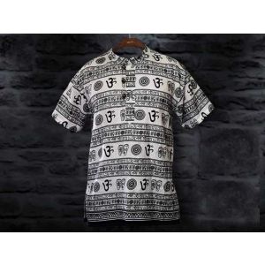 Nepali Handmade Cotton Sage Kurta , White 