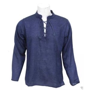Nepali Handmade Cotton Kurta , Blue Dying 