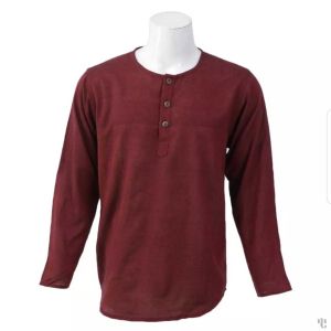 Nepali Handmade Cotton Kurta , Marron Dying 