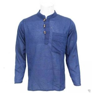 Nepali Handmade Cotton Kurta , Blue Dying 