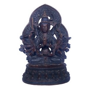 Statue of Cundi - Chandi Double Color Oxidation 