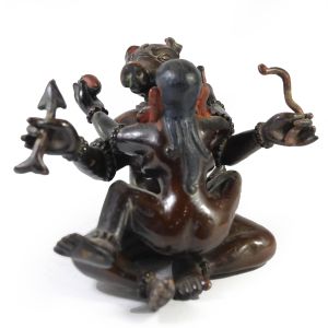 Old Stock , Statue of Yamantaka Shakti, Double Color Oxidation , Now Rare