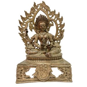 40+ Year Handmade Statue Of Angry Green Tara