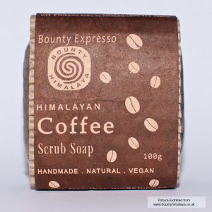 Coffee Scrub Soap , Bounty Himalaya Handcrafted Original & Pure