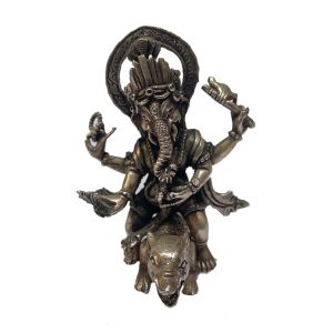  Masterpiece , Sterling Silver, 122.5 Gram Statue of Ganesh, Old Stock 