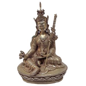  Masterpiece , Sterling Silver, 1472 Gram Statue of Padmasambhava, Old Stock 