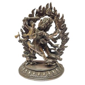  Masterpiece , Sterling Silver, 417 Gram Statue of Hayagriva , Old Stock 