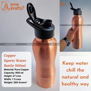 Copper Sports Water Bottle 900 Ml