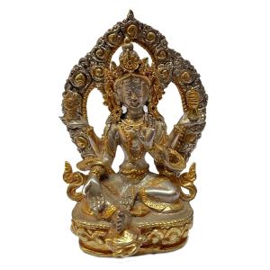  Masterpiece , Sterling Silver, 202 Gram Statue of Lakshmi, Old Stock 