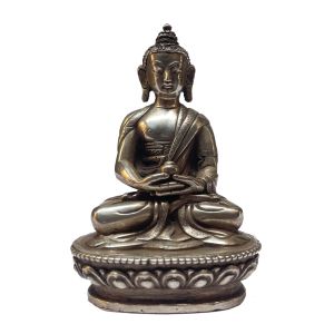  Masterpiece , Sterling Silver, 182 Gram Statue of Amitabha Buddha, Old Stock 