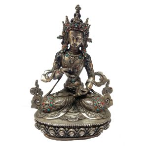  Masterpiece , Sterling Silver, 634 Gram Statue of Vajrasattva, Old Stock 