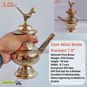 Cute Mini Butte Brass Karuwa