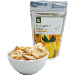 Khetipati Organics/Pineapple passion/ Dehydrated Pineapple/Dried Pineapple/ Healthy Snack/100 % Natural/No Added Sugar/ No Preservatives