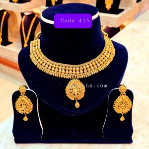 Gold Plated Necklace Set No.415