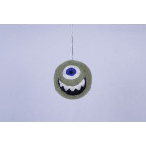 Hand-Felted Monster Embroidery Bauble