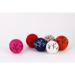 Tree Embroidery Xmas Bauble