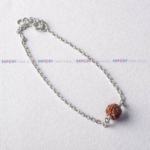 5 Mukhi Rudraksh Single Bead Bracelet