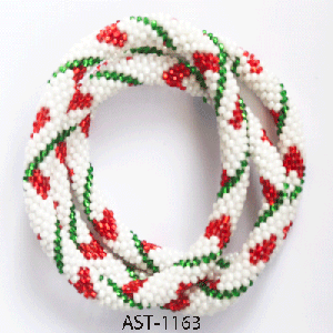 Roll on Glass Bead Bracelets 