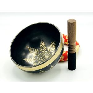 8 Inch Flower of Life Singing Bowl-Flower of Life Bowl-Tibetan Flower of Life design singing bowl-Singing Bowl comes with cushion, mallet