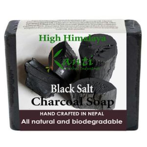 Kanti Herbal Black Salt Charcoal Soap- 100gm