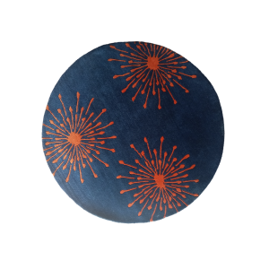 Handknotted Nepali Woolen Carpet – 60 Knots, 100 cm Round, Modern All-Over Pattern,