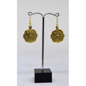 Brass Lotus Earring