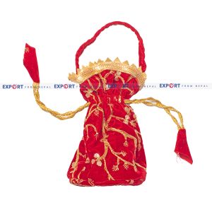 Handmade Red Money Bag Thaili